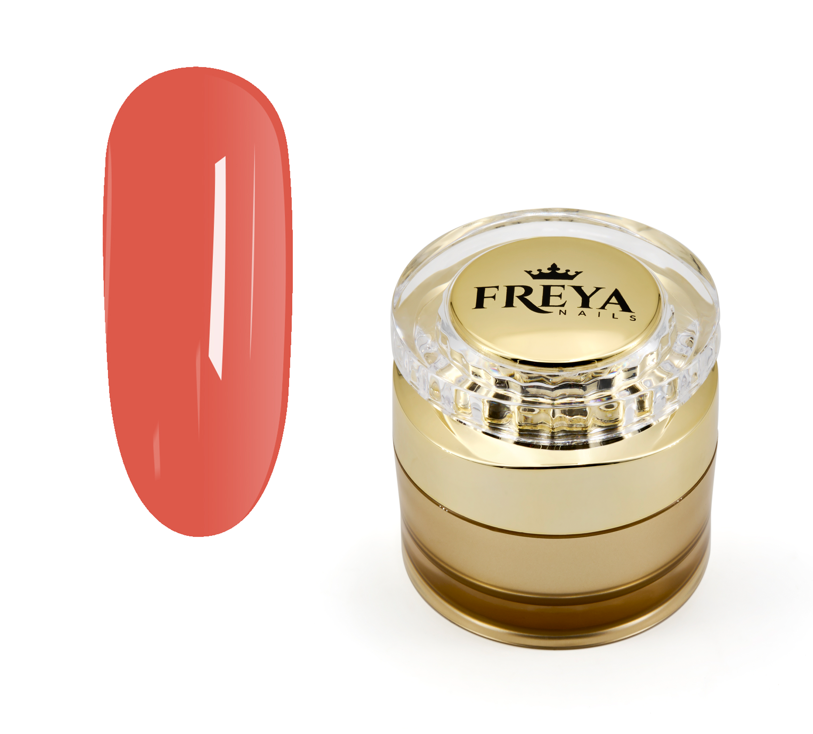 Lemmy Builder Gel 50 Coral Reef 15ml гел лак | Самонивелиращ се, наситен цвят | TPO free, гел лакове за маникюр | FREYA Nails