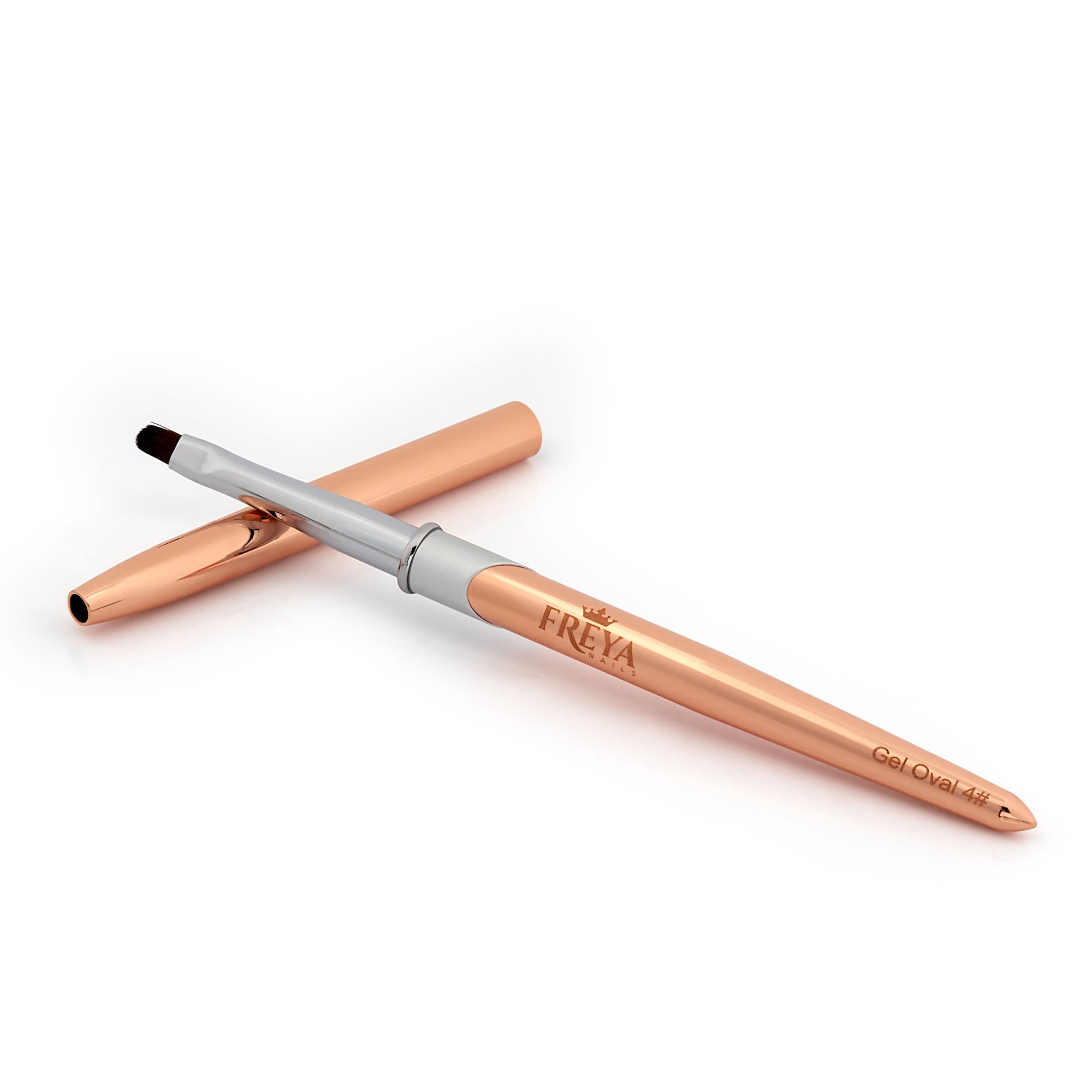 Четка Gel oval #4 за прецизно нанасяне на гел лак | Freya Nails | Гел лакове, маникюрни инструменти | Поръчай от FREYA Nails
