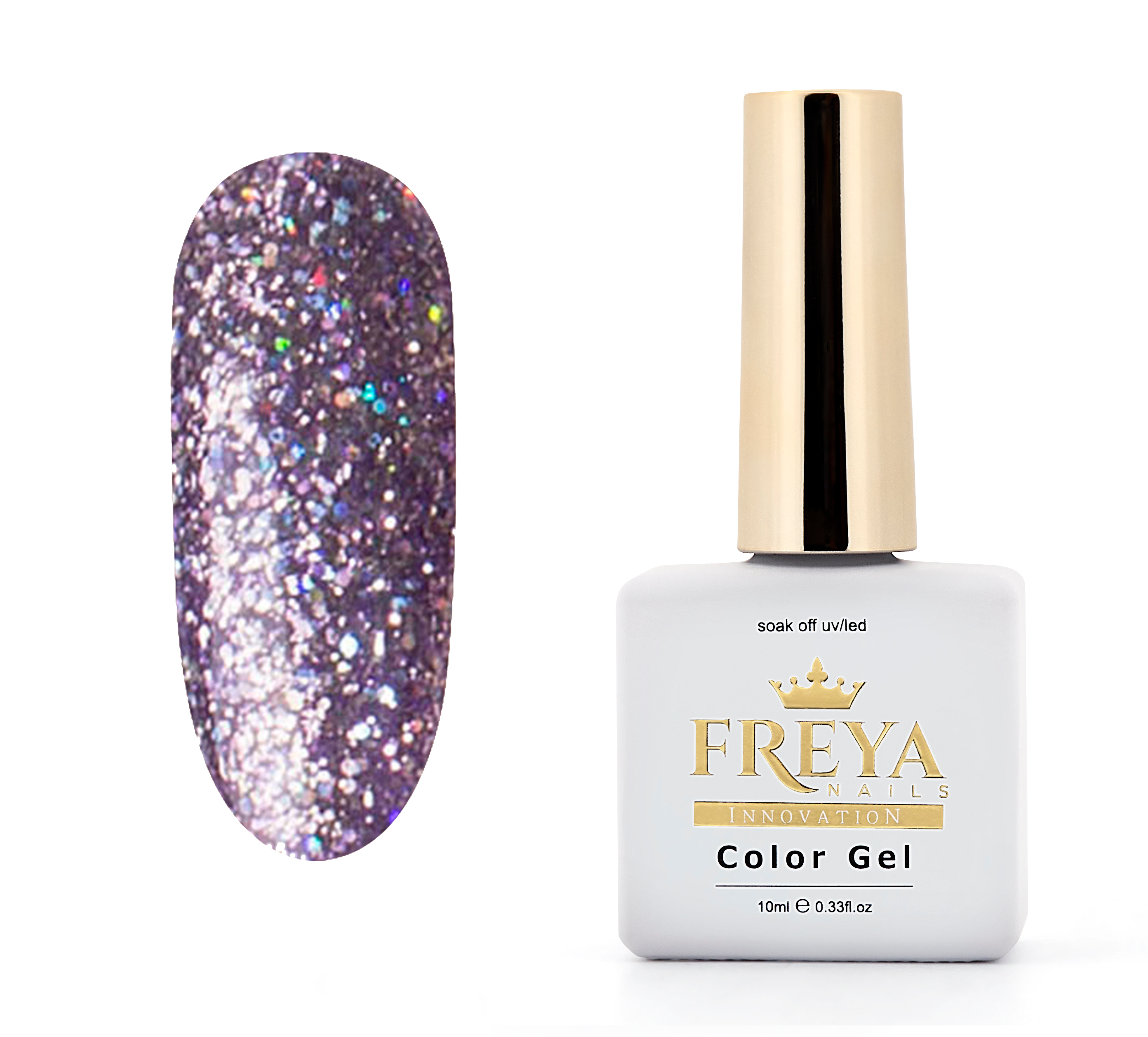 Гел лак Sparkly Gel 02 | TPO free гел лак за нокти | Топ цени | FREYA Nails | Професионални гел лакове за маникюр