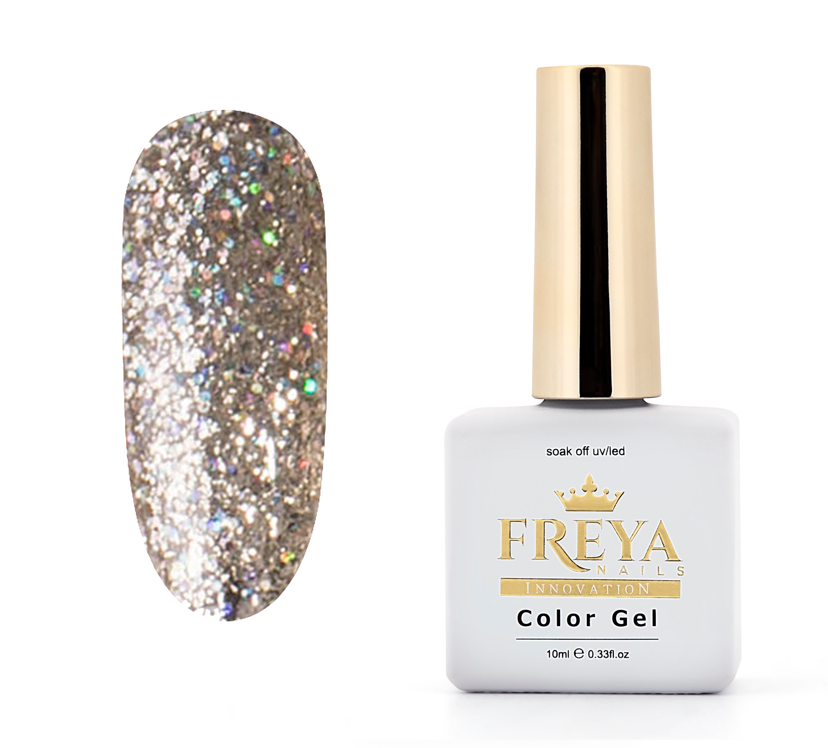 Гел лак Sparkly Gel 04 - професионални гел лакове без ТПО, гел лак за нокти, топ цена | Поръчай от FREYA Nails