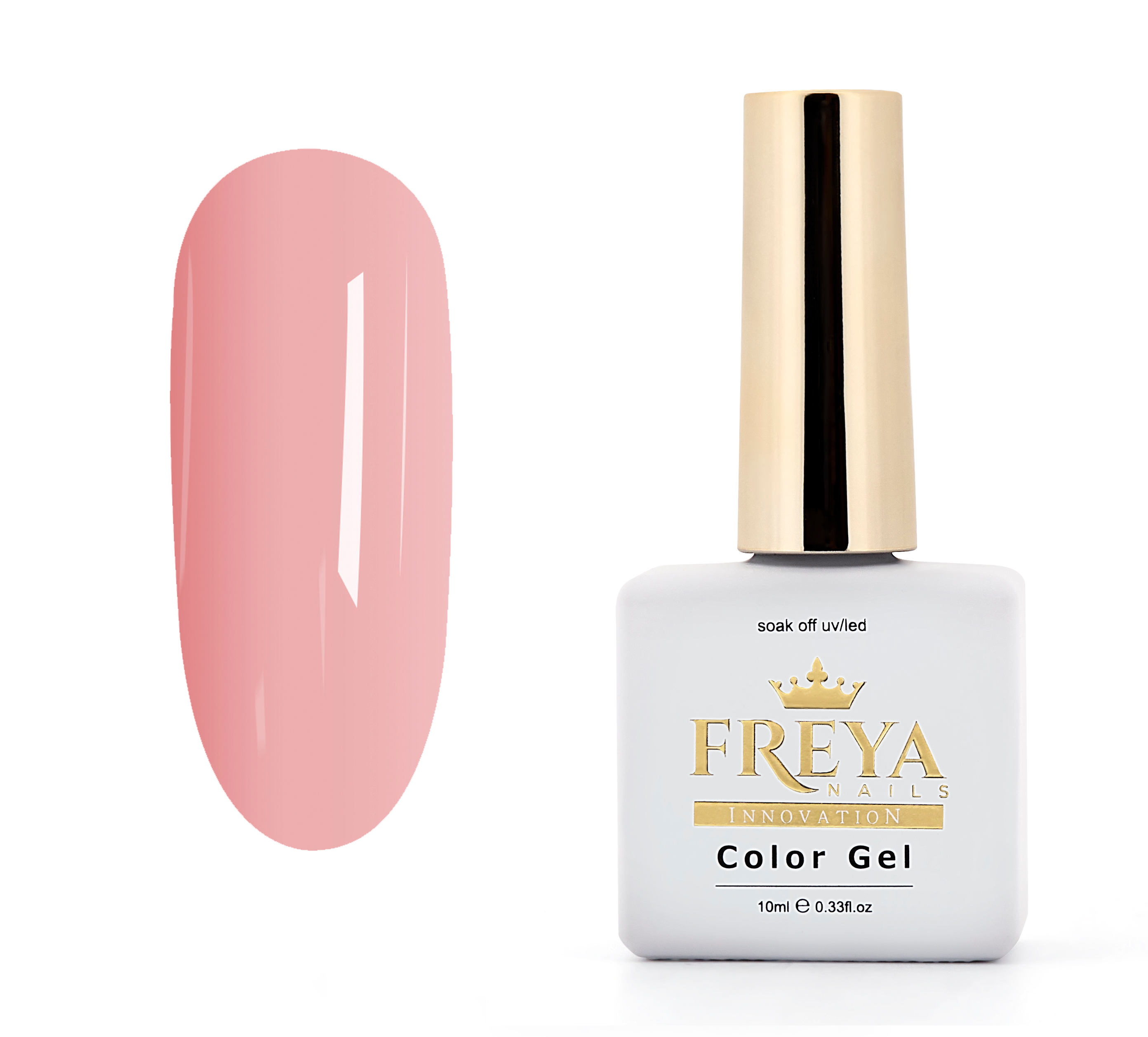 Гел лак 128 | Професионален гел лак без ТПО, супер пигментация, лесен за сваляне | Поръчай от FREYA Nails