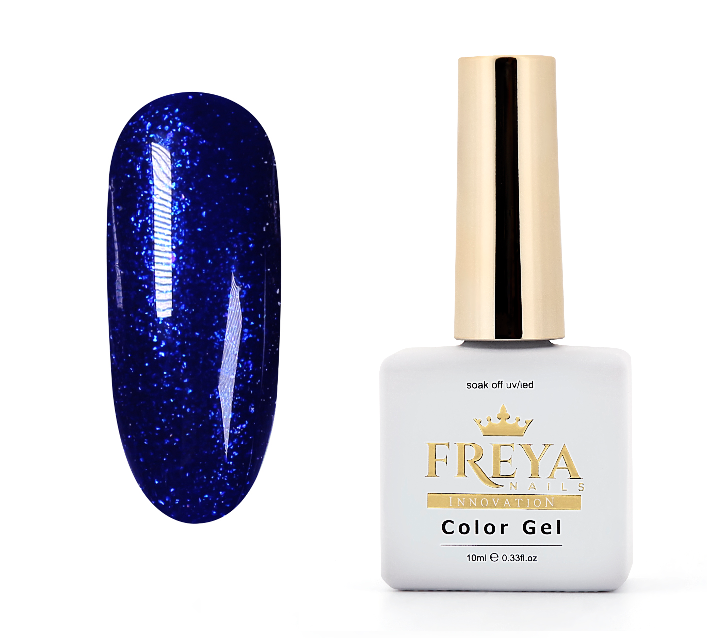 Гел лак F357 - TPO free, супер пигментиран син цвят, лесно нанасяне и премахване | Топ цени от FREYA Nails