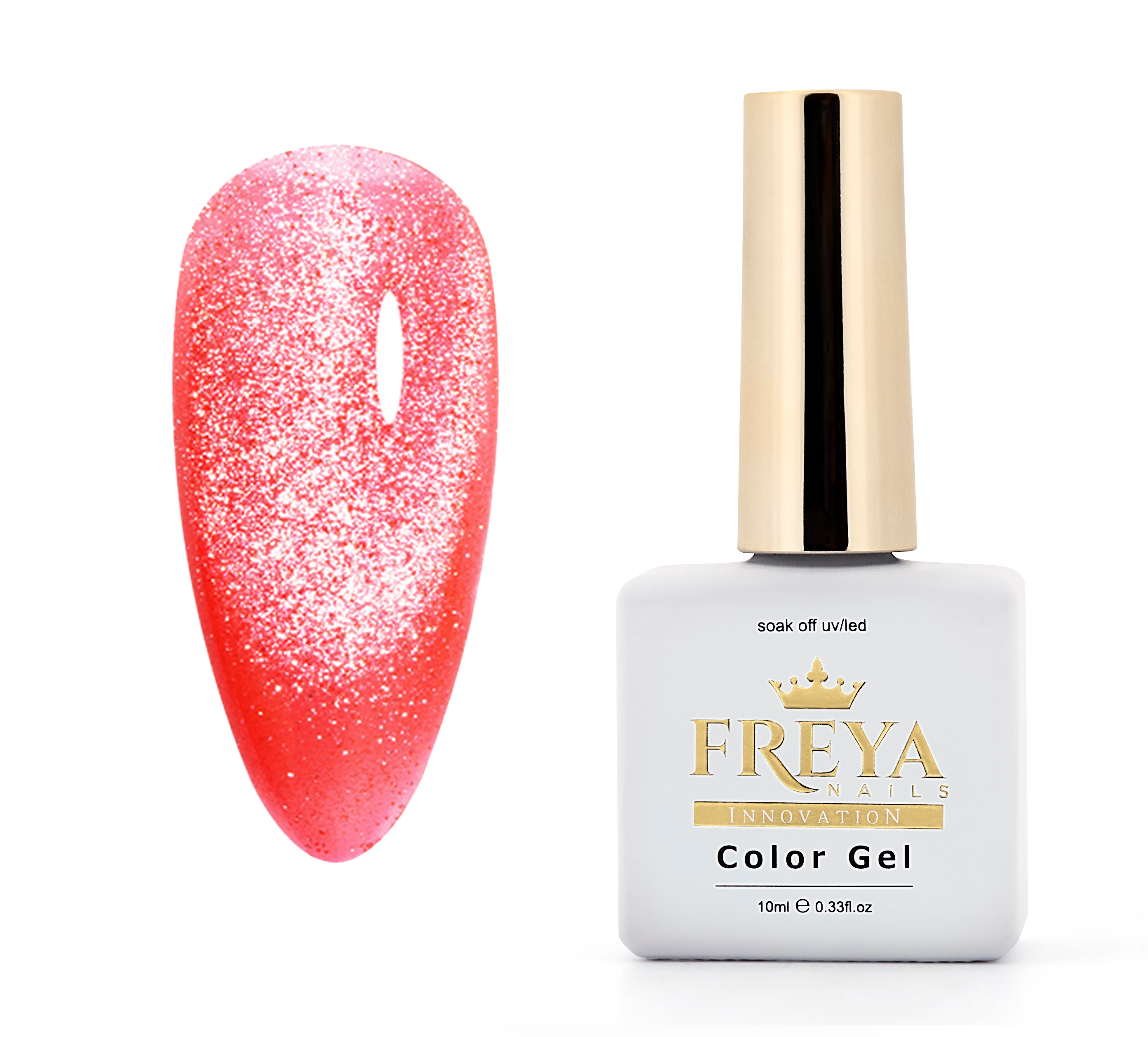 Гел лак Crazy Summer 04 - TPO free гел лакове, неон, котешко око, професионални гел лакове за маникюр и салони | Поръчай от FREYA Nails