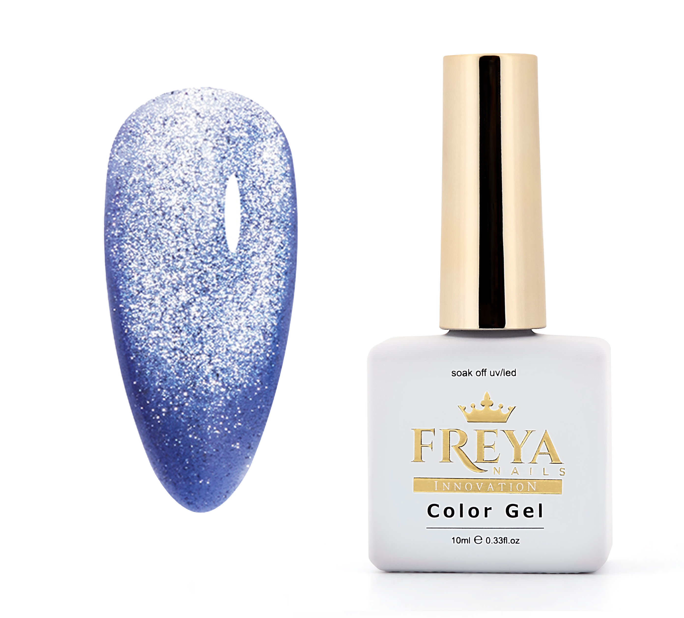 Гел лак Crazy Summer 08 - неонов и рефлектиращ ефект | TPO Free, идеален за маникюр | Поръчай от FREYA Nails