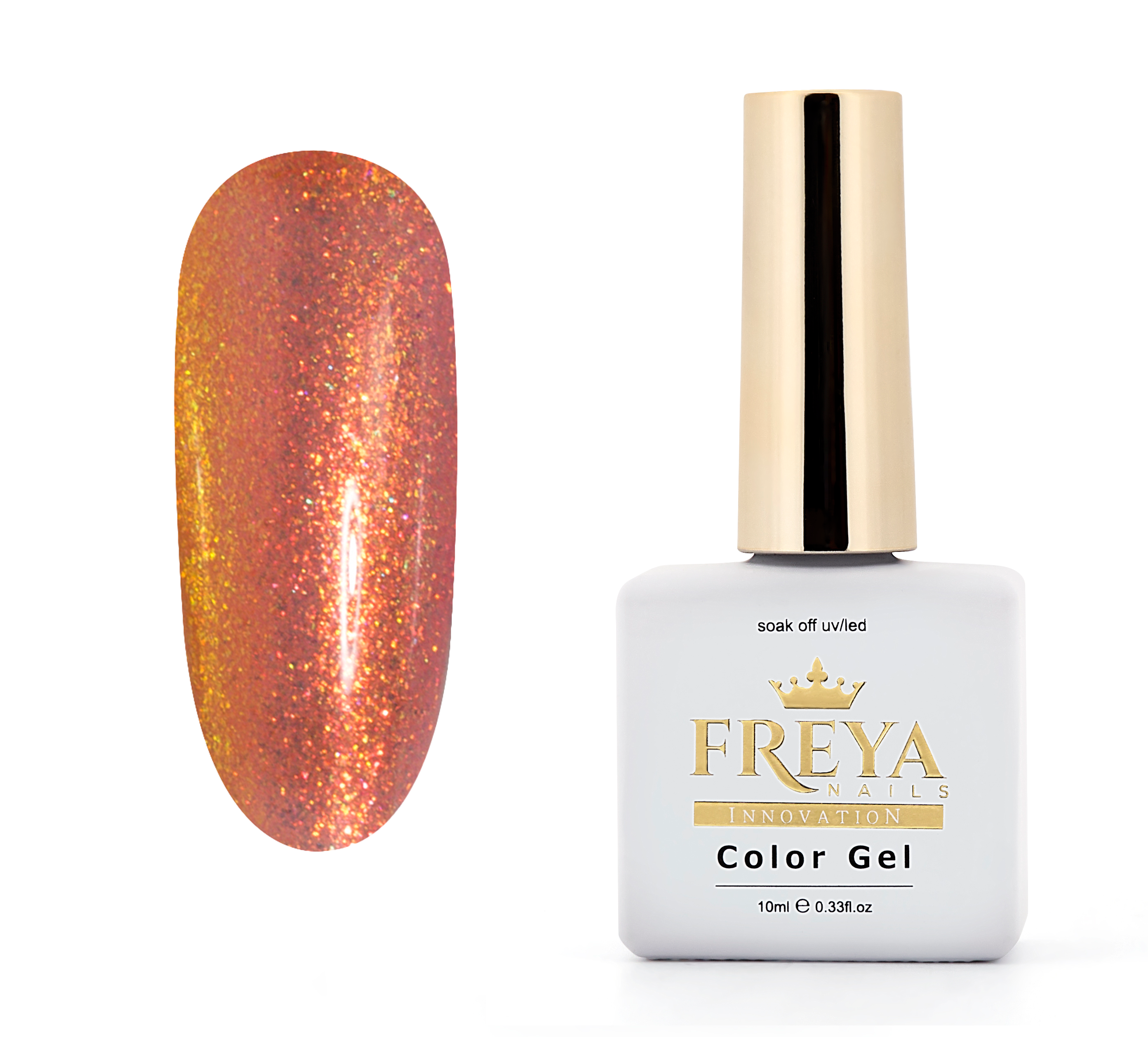 Гел лак Mermaid Glow 02 - професионален гел лак без ТПО, топ цена, за маникюр 2025 | Поръчай от FREYA Nails