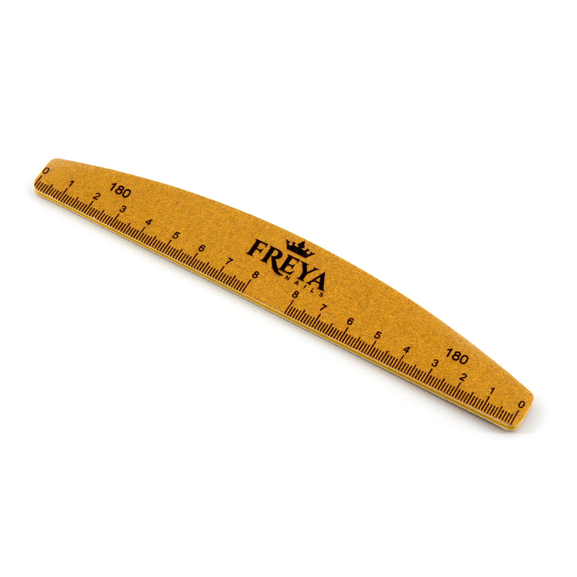 Оформяща пила 180/180 с линия, златна и миеща се, идеална за маникюр | Поръчай от FREYA Nails