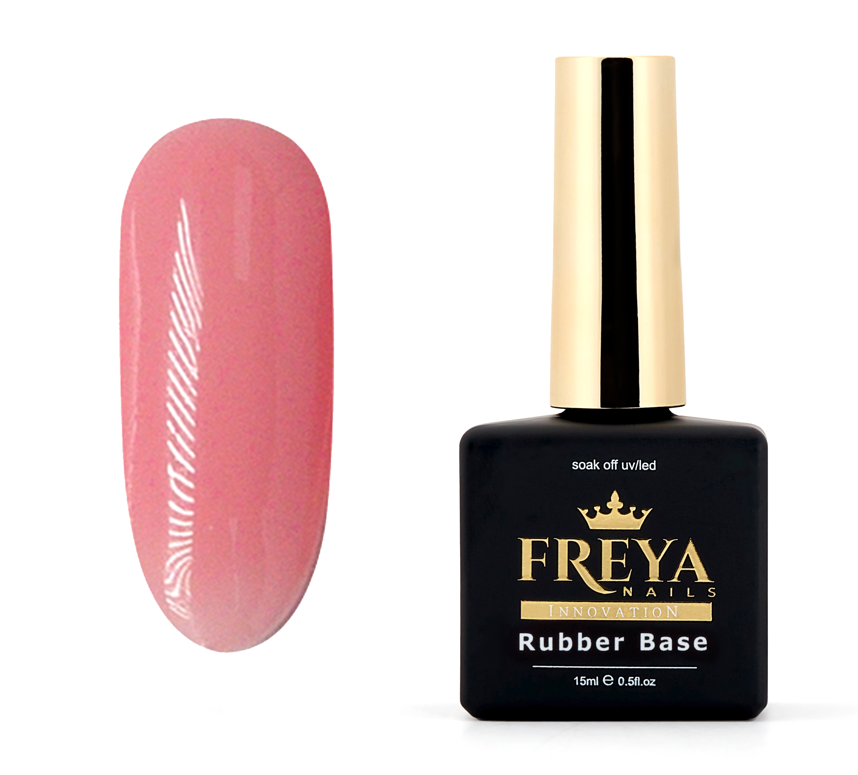 Nude Rubber Base 17 - ръбър база с топ качество за професионален маникюр, TPO free гел лакове, подходяща за гел полиране | Поръчай от FREYA Nails