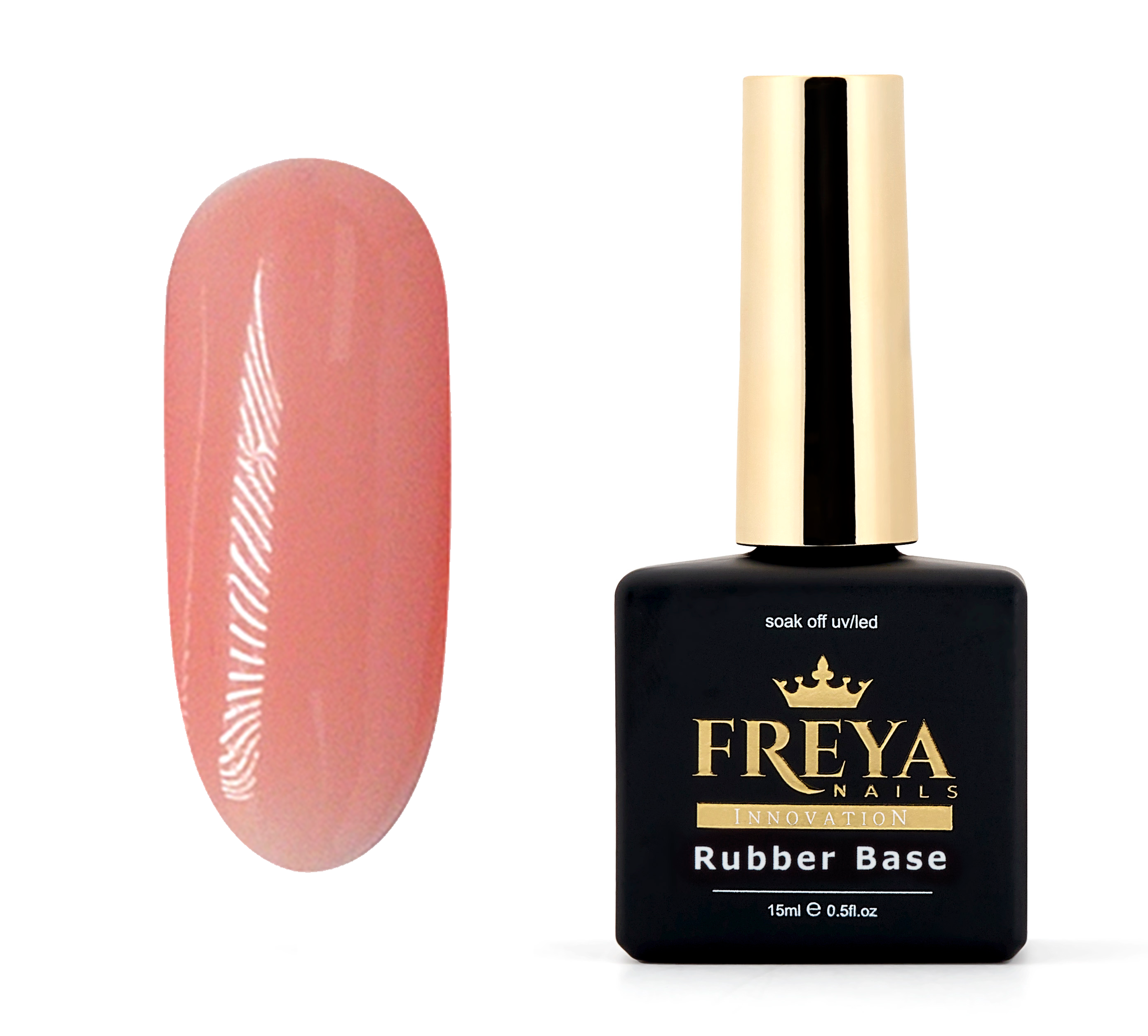 Nude Rubber Base 19 - каучукова база за гел лакове, маникюр, TPO free, UV лампа | Поръчай от FREYA Nails