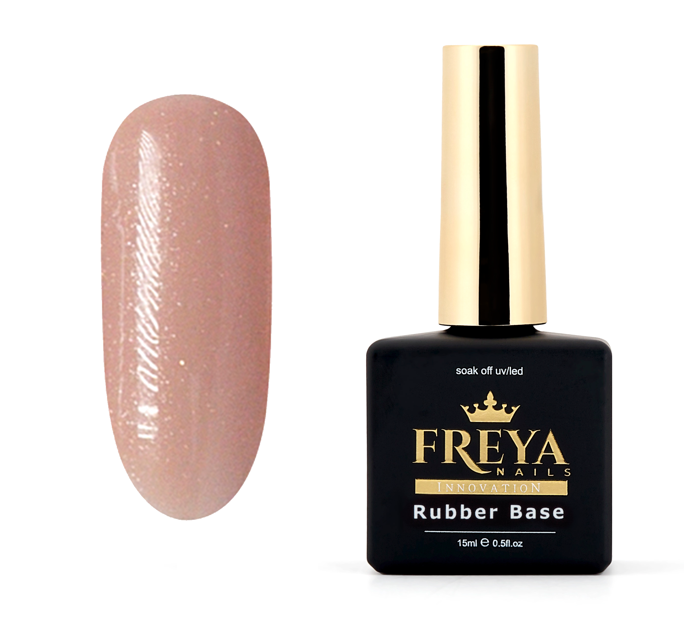 Nude Rubber Base 40 - гел лакове без ТПО, професионален маникюр, топ цена | Поръчай от FREYA Nails