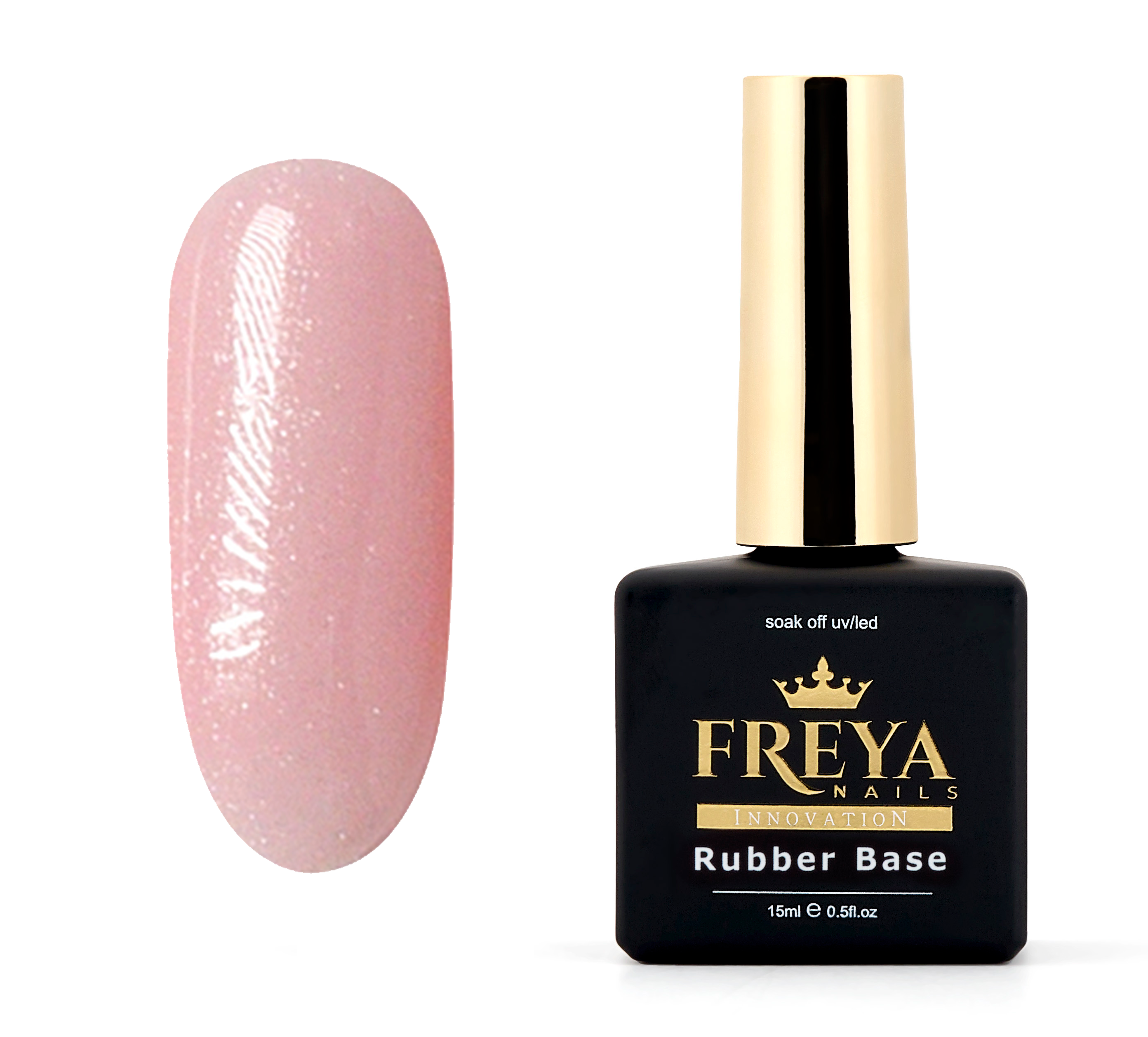 Nude Rubber Base 65 - ръбър база за маникюр | TPO free гел лакове, каучукова основа | FREYA Nails