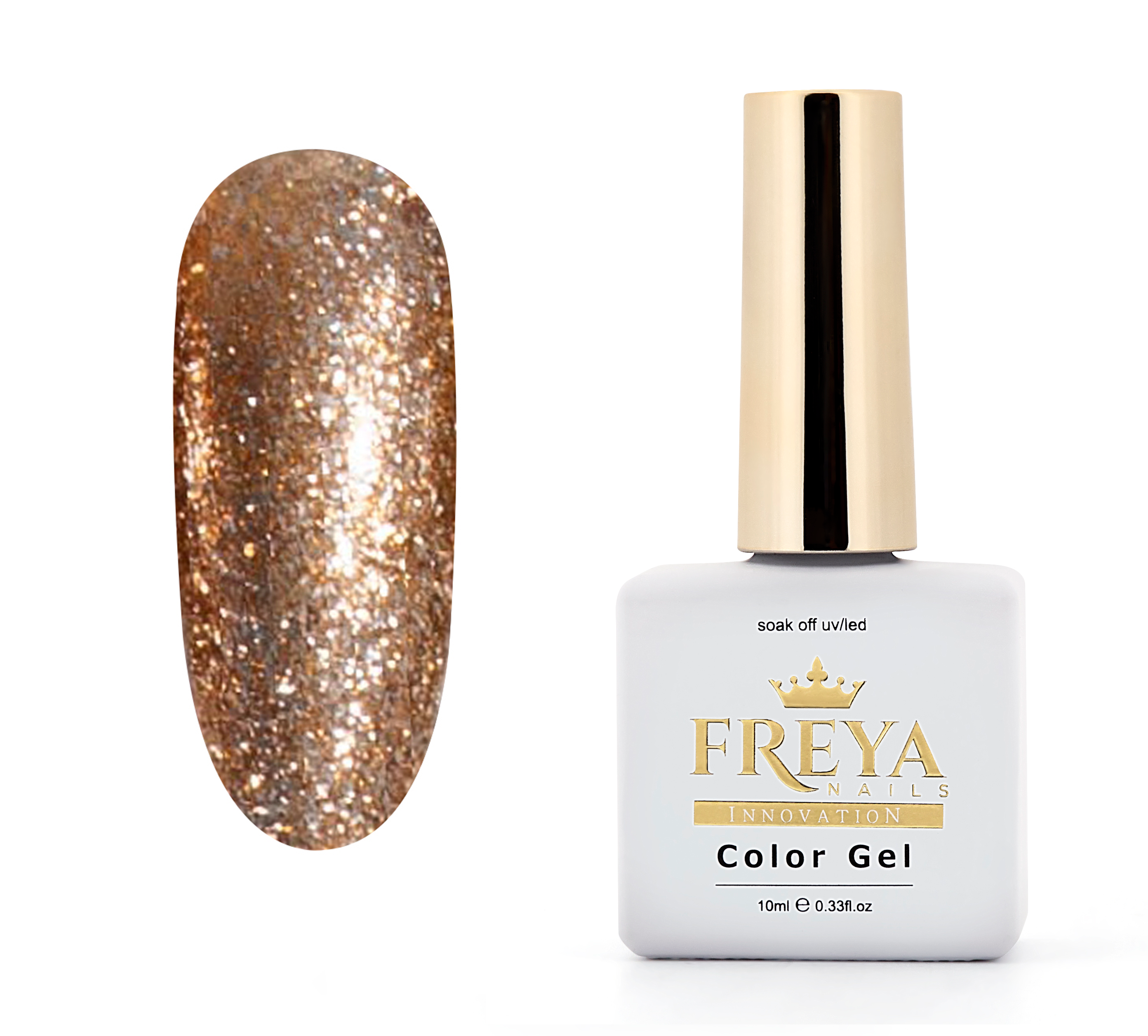 Гел лак Platinum 03 с блясък за професионален маникюр без ТПО | Поръчай от FREYA Nails