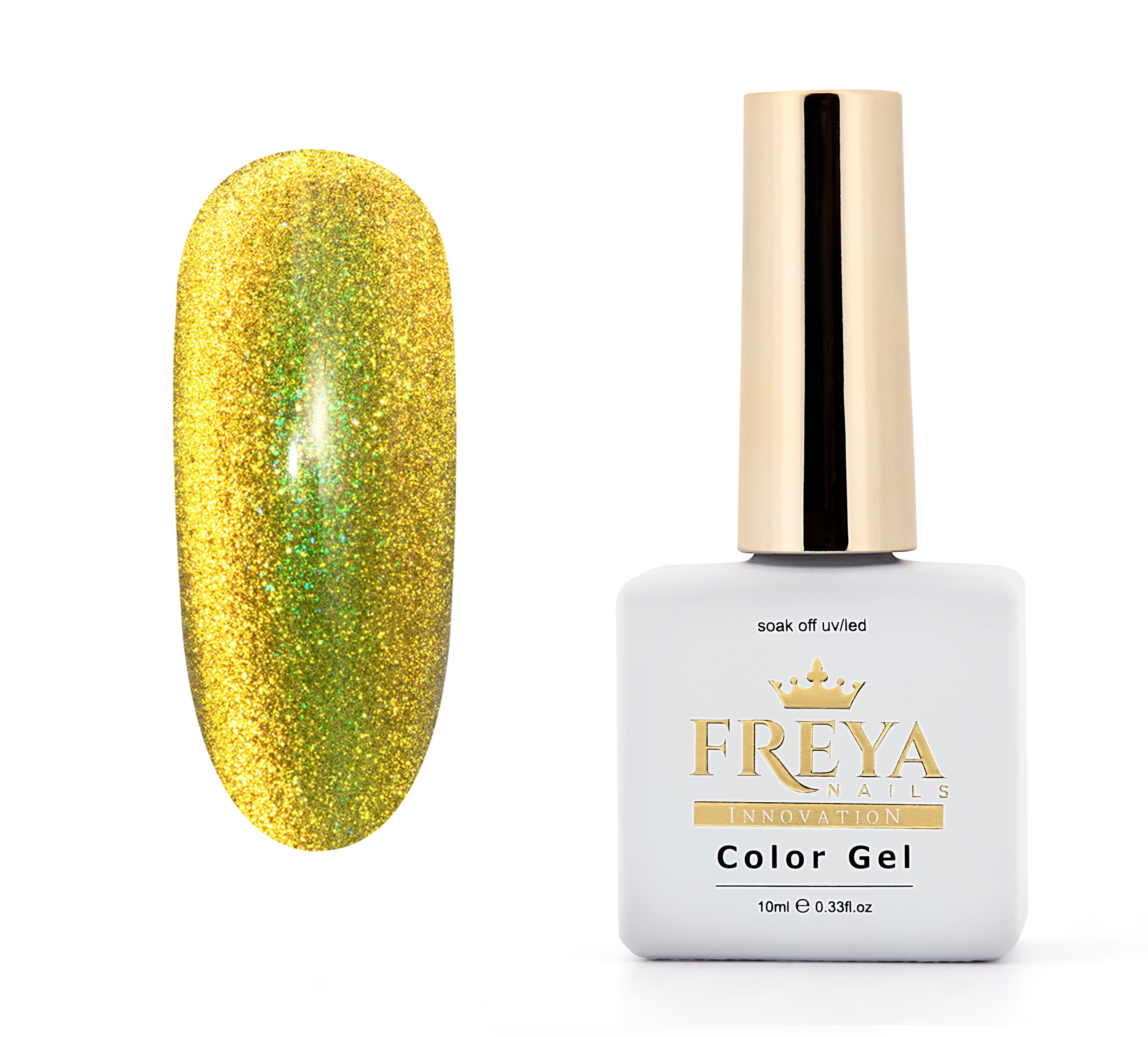 Гел лак Sunshine Cat Eye 01 - професионални гел лакове за маникюр без ТПО, топ цени | Поръчай от FREYA Nails