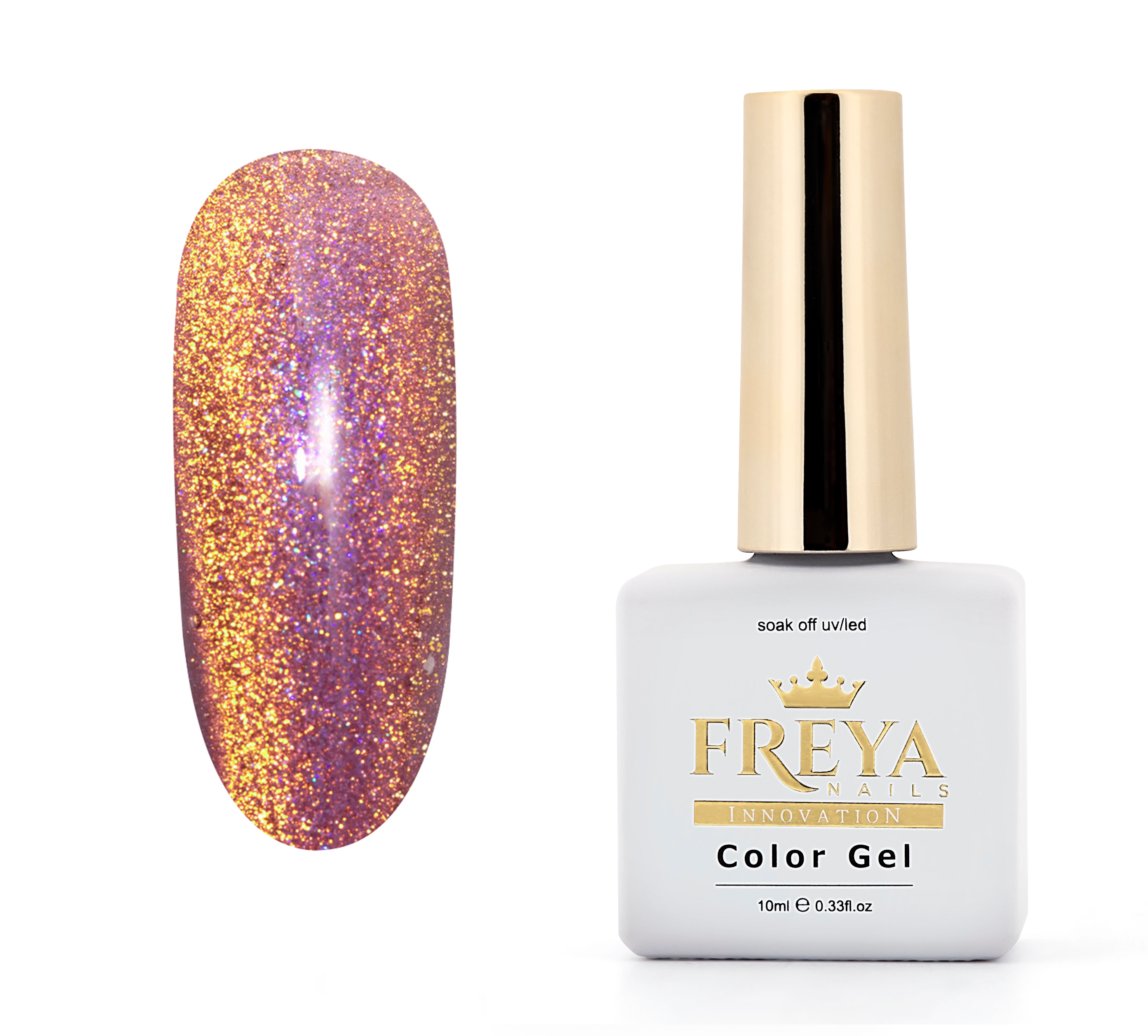 Гел лак Sunshine Cat Eye 08 - гел лакове професионални за маникюр с ефект топ цена | Поръчай от FREYA Nails