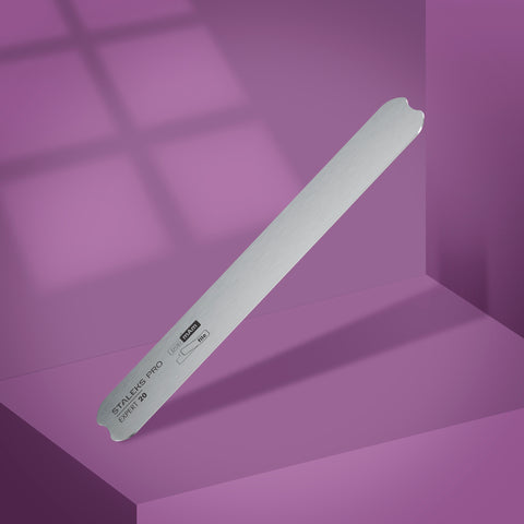 Метална основа за пила за маникюр Staleks, Straight Expert 20 - права форма, за еднократни пили, размер 162×19 мм, лесно премахване