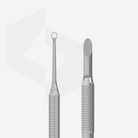 Избутвач за кожички с ринг STALEKS EXPERT 51 TYPE 2 - двойна страна за маникюр и почистване