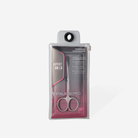 Професионални ножички за кожички Staleks Expert 50-3 в опаковка