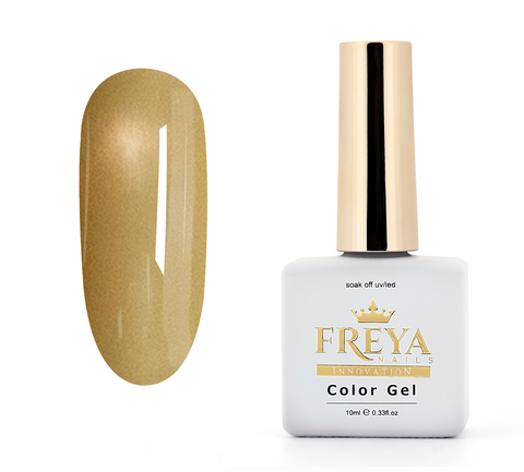 Гел лак Pastel Cat Eye - Golden Pistachio: златисто-зелен гел лак с фин cat eye ефект за модерен маникюр.