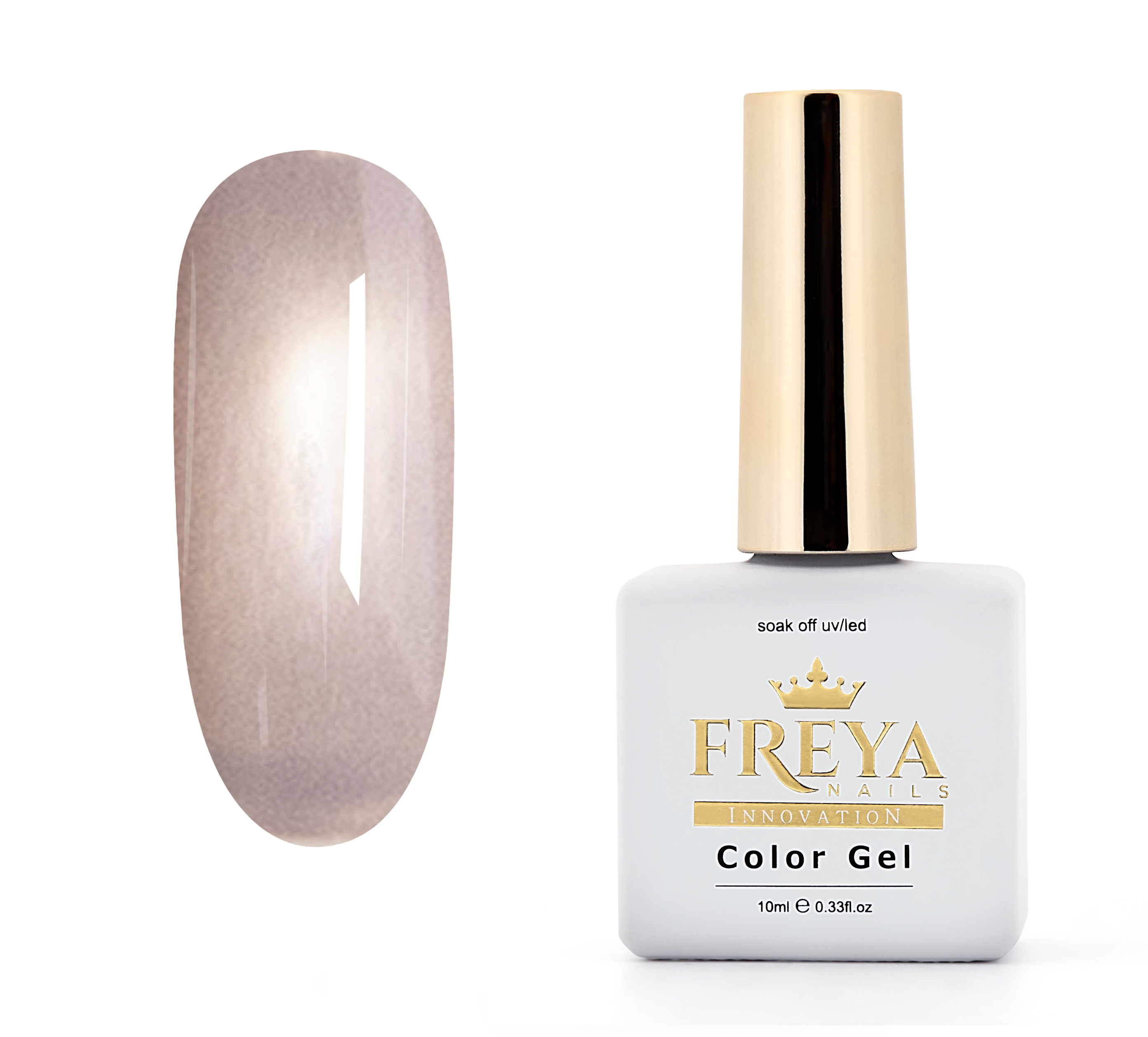 Гел лак Pastel Cat Eye - Moonstone Veil с нюанс на лунен камък и ефект на блясък.