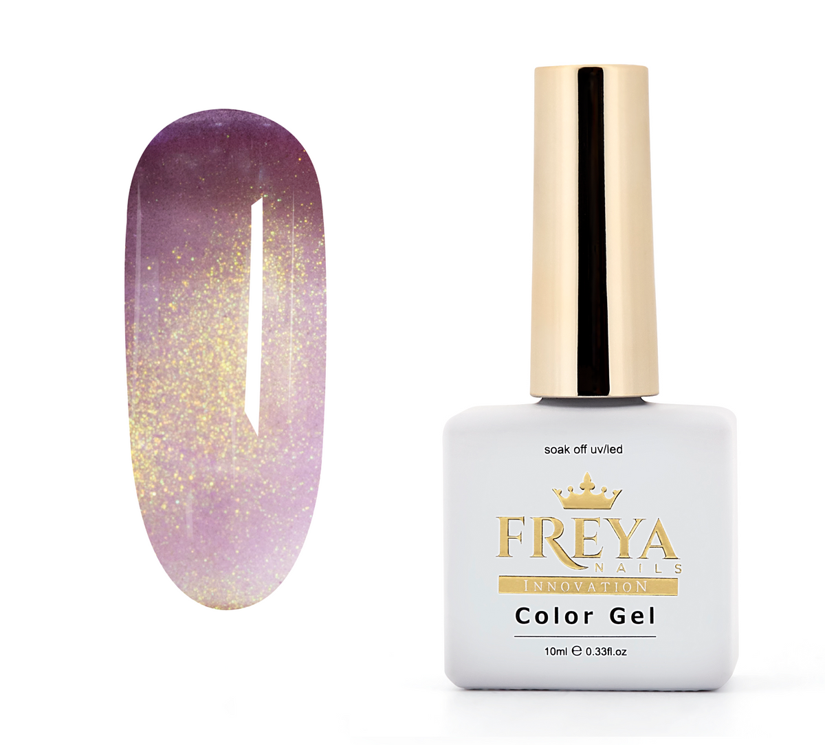 Гел лак Tutti Frutti Cat Eye - Plum Velvet, луксозен маникюр с дълбок цвят и фин блясък.