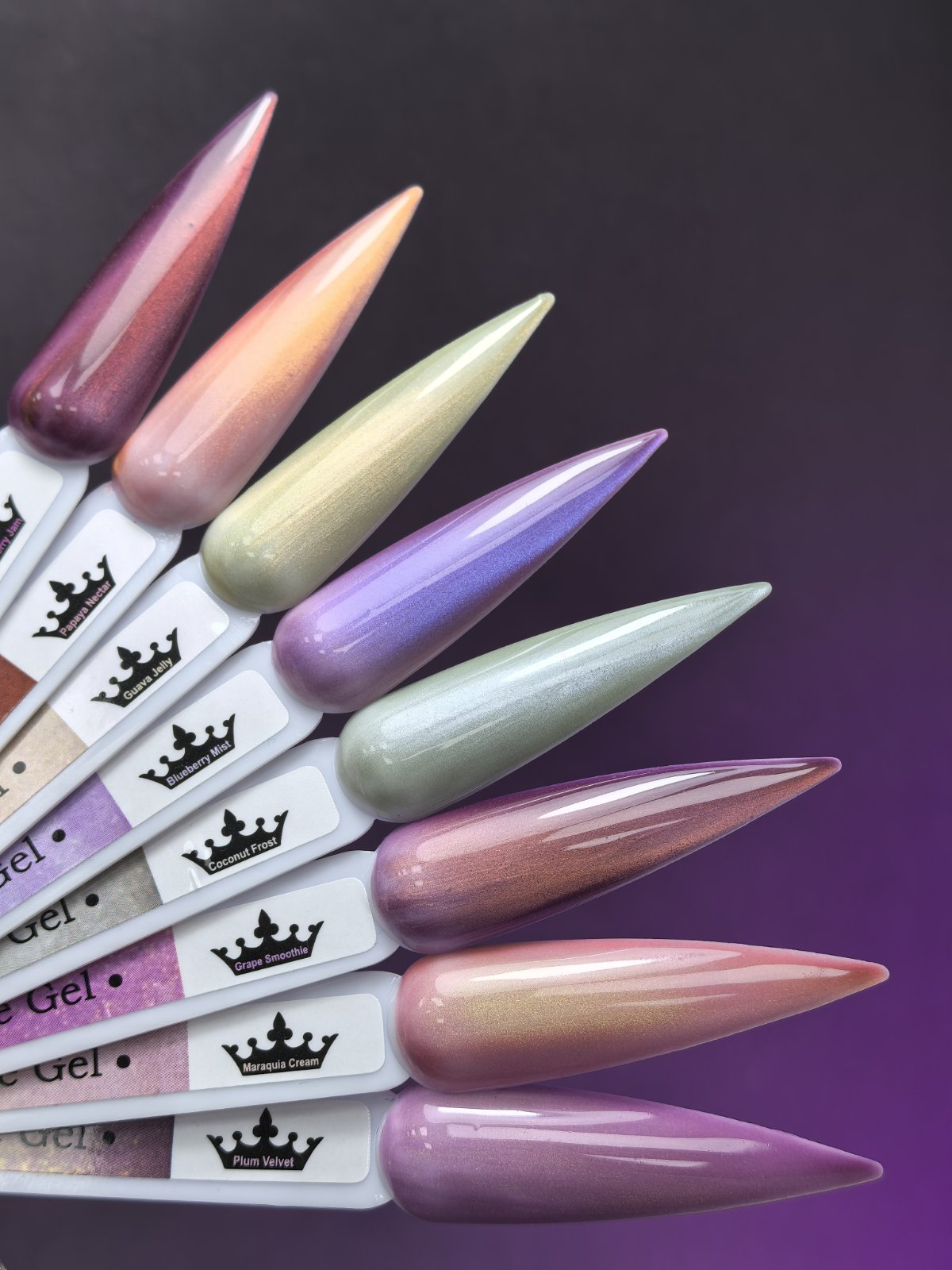 Гел лак Tutti Frutti Cat Eye - Grape Smoothie