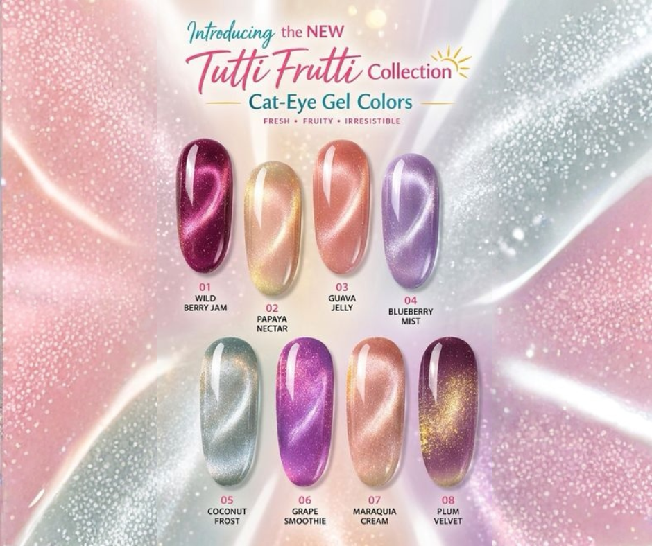 Цяла Колекция Tutti Frutti Cat Eye + ПОДАРЪК стикери