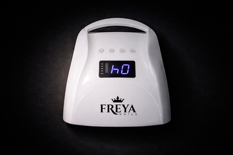 Акумулаторна UV/LED лампа Freya Queen за маникюр и педикюр, с издръжлива батерия и розова светлина, подходяща за салони